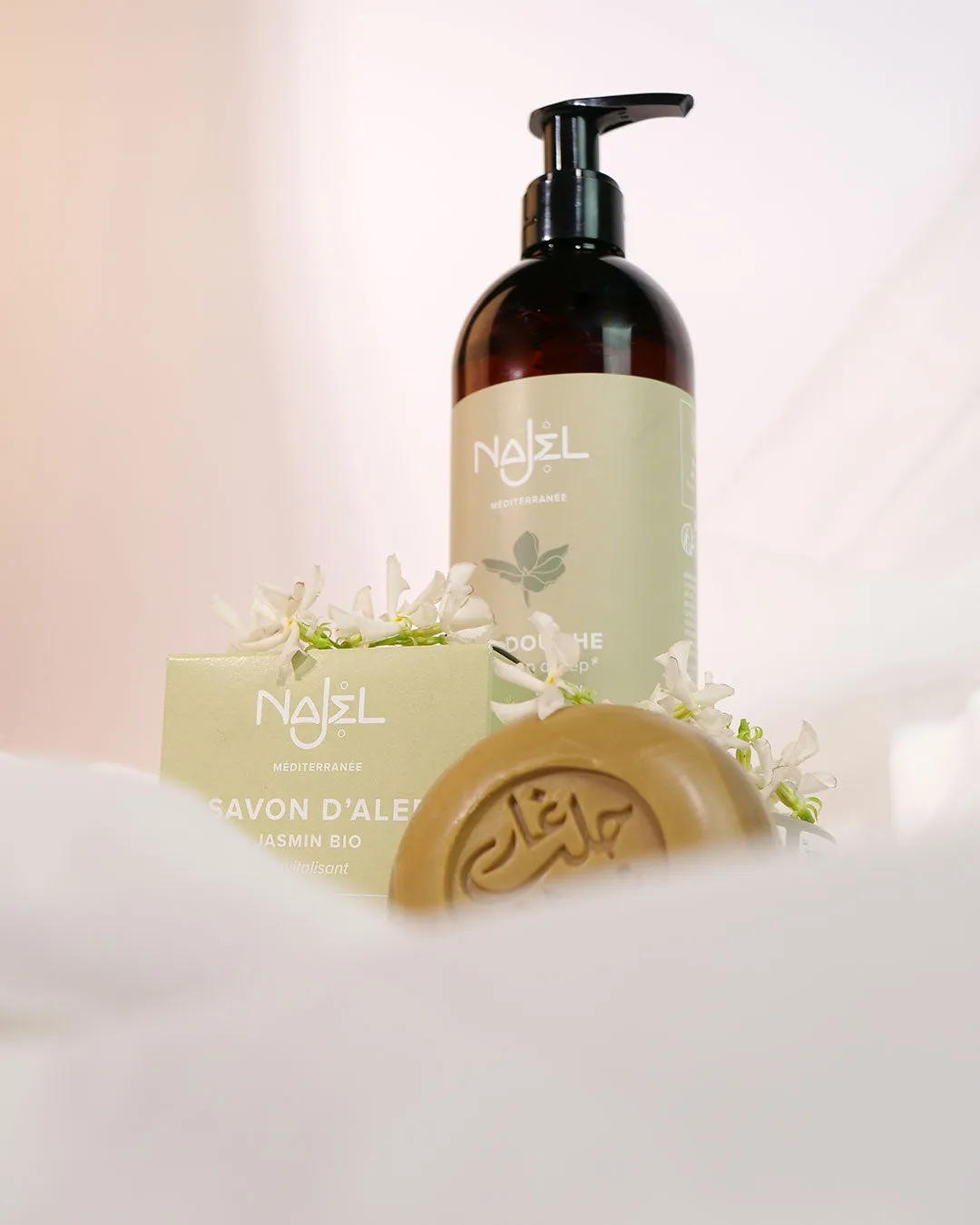 Najjar savon d’Alep jasmin 100g parfum floral