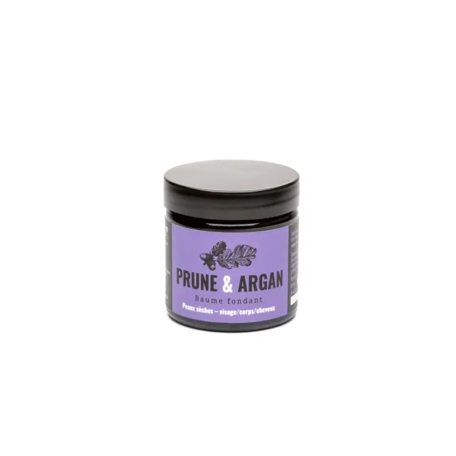 Savonnerie Buissonnière Prune & Argan baume bio 50g peaux sèches