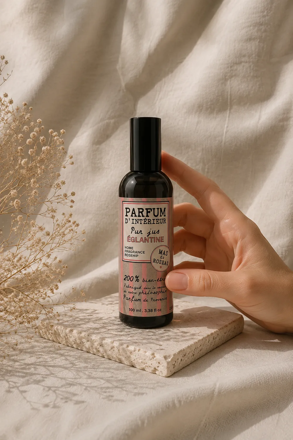 Mas du Roseau Philosophie parfum d'intérieur Églantine floral