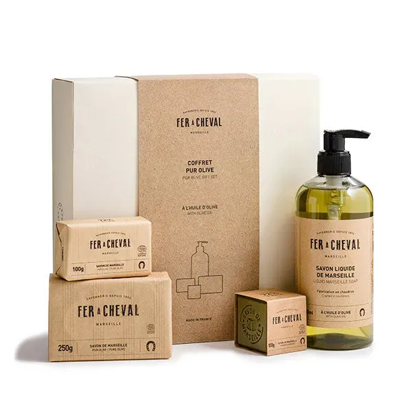 Fer à Cheval 100% Pur Olive coffret savons 4 pièces olive