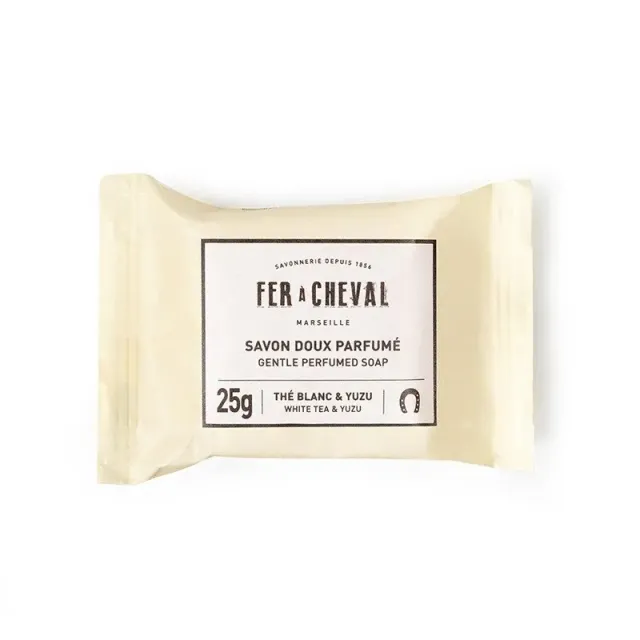 Fer à Cheval Savon Doux Thé Blanc Yuzu 25g voyage