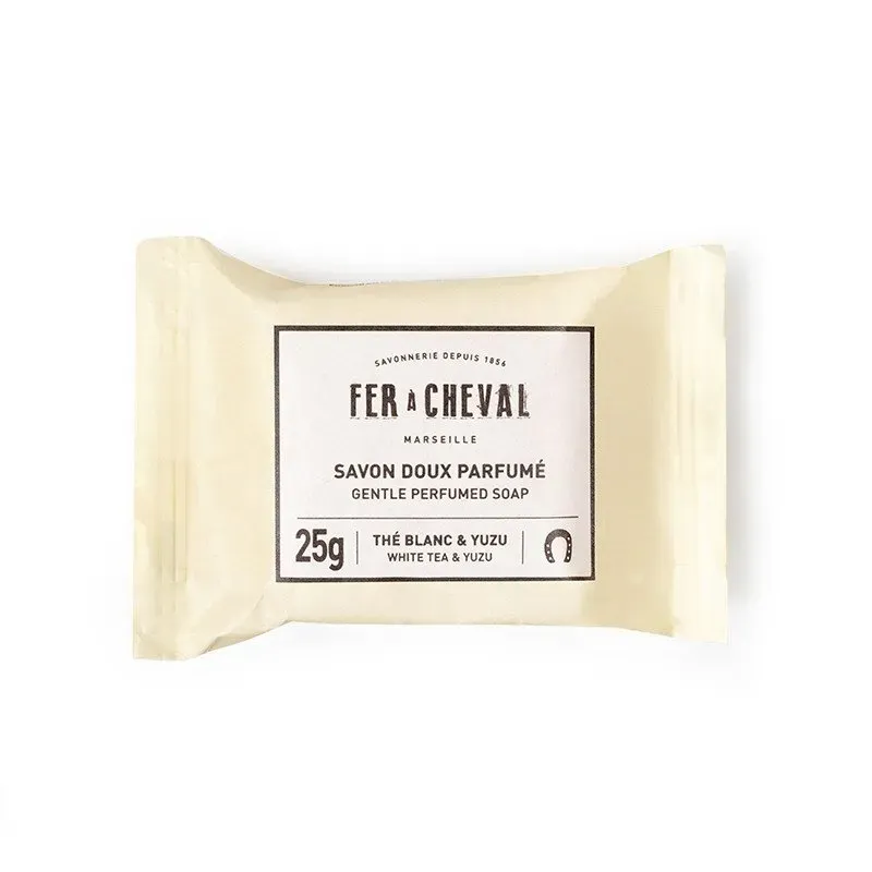 Fer à Cheval Savon Doux Thé Blanc Yuzu 25g voyage