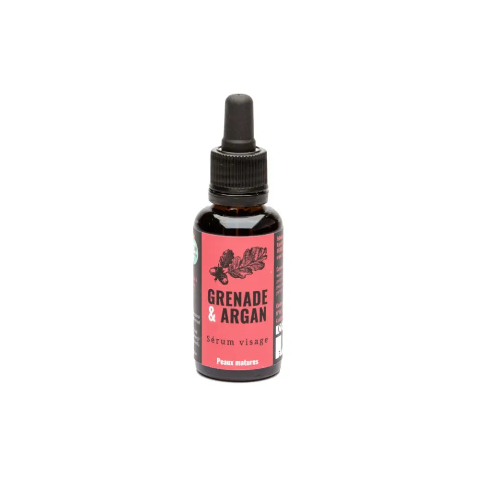 Savonnerie Buissonnière Grenade Argan sérum visage 30 ml peaux matures
