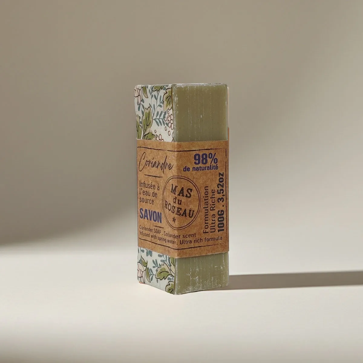 Mas du Roseau Infusions Coriandre savonnette parfum herbacé