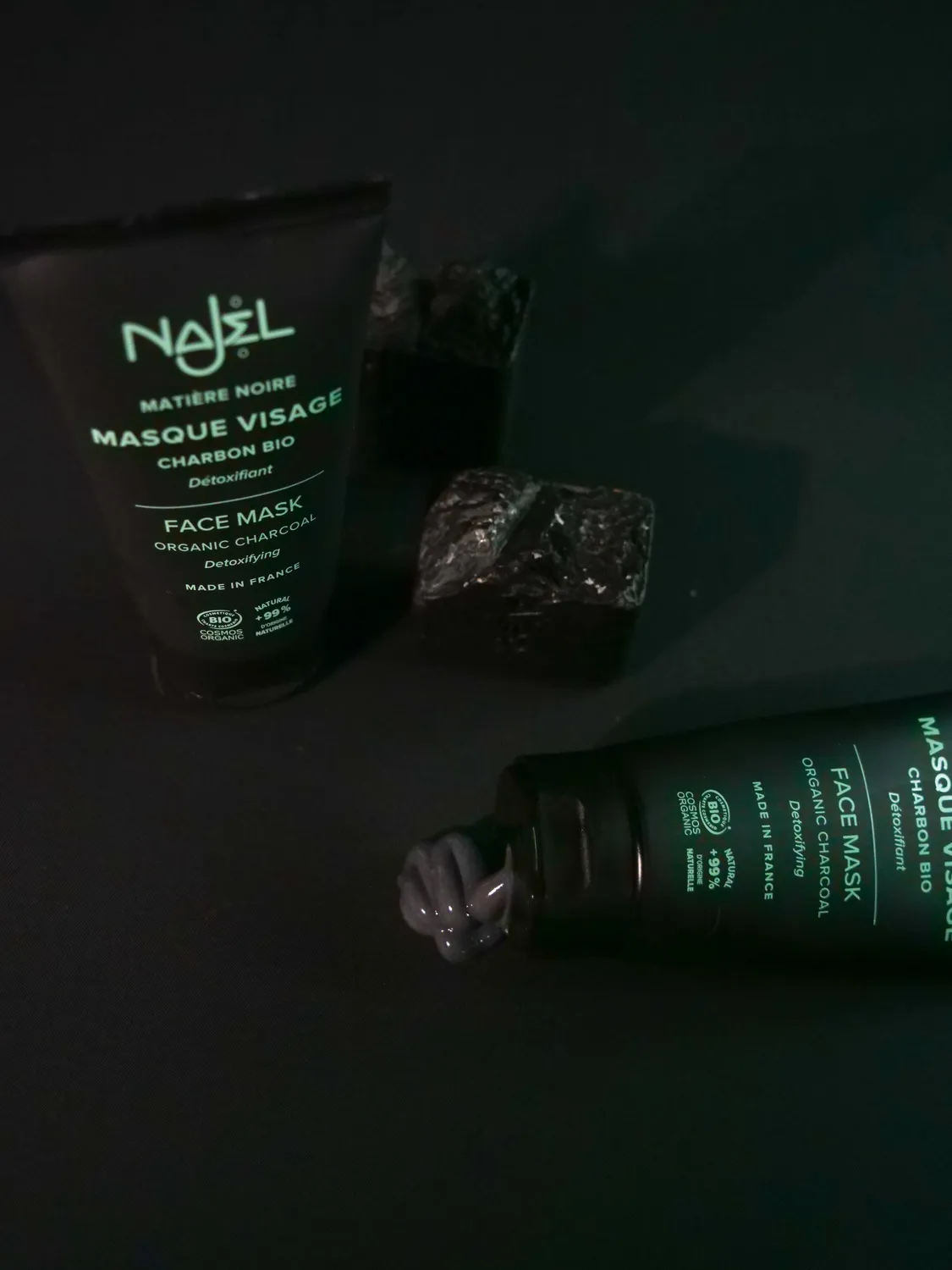 Najel masque visage charbon bio purifiant 75ml