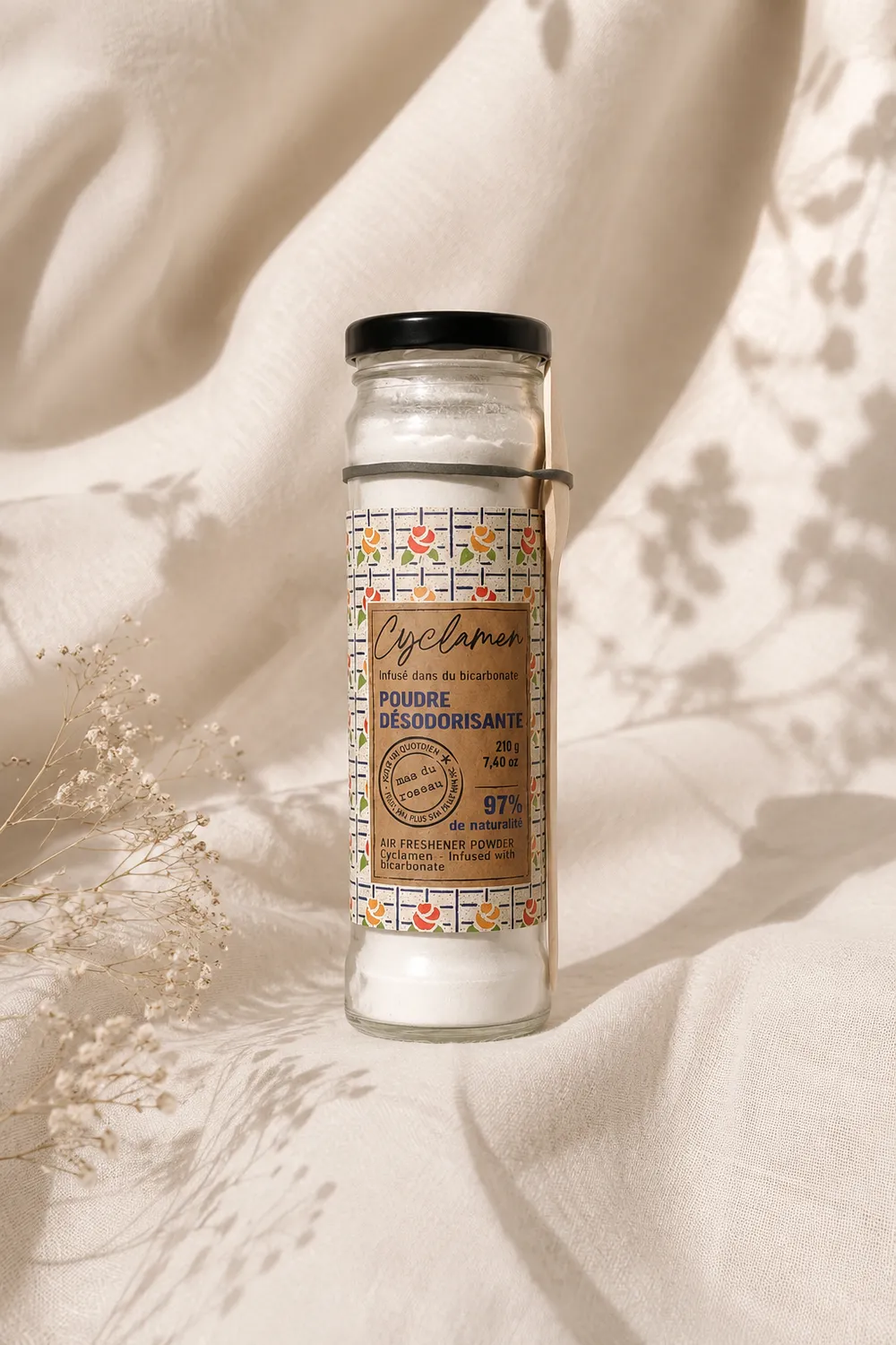 Mas du Roseau Infusion Cyclamen poudre désodorisante bicarbonate