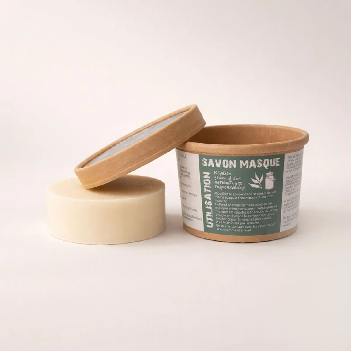 Mas du Roseau Collecte savon masque lait chèvre tea tree visage