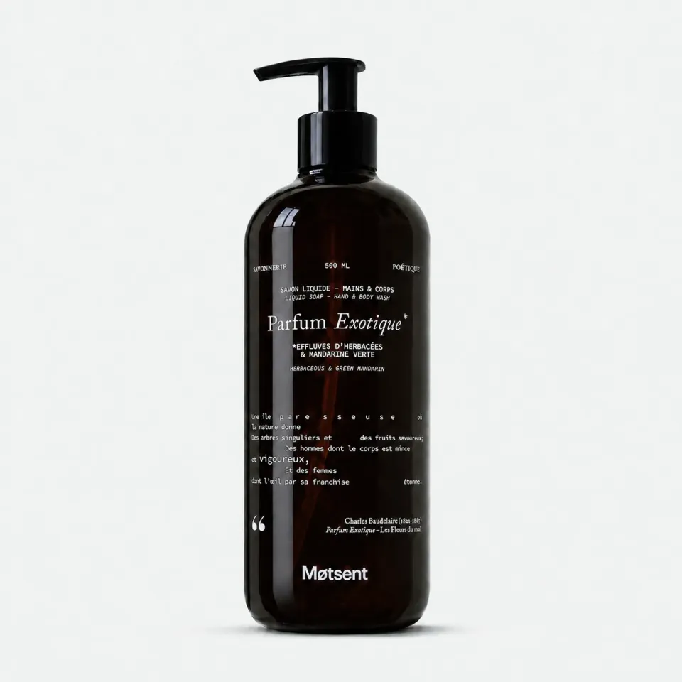 Motsent Parfum Exotique savon liquide mandarine verte
