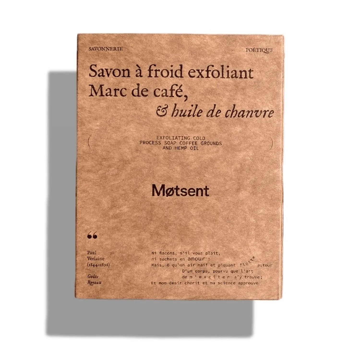 Motsent Marc de Café savon solide exfoliant