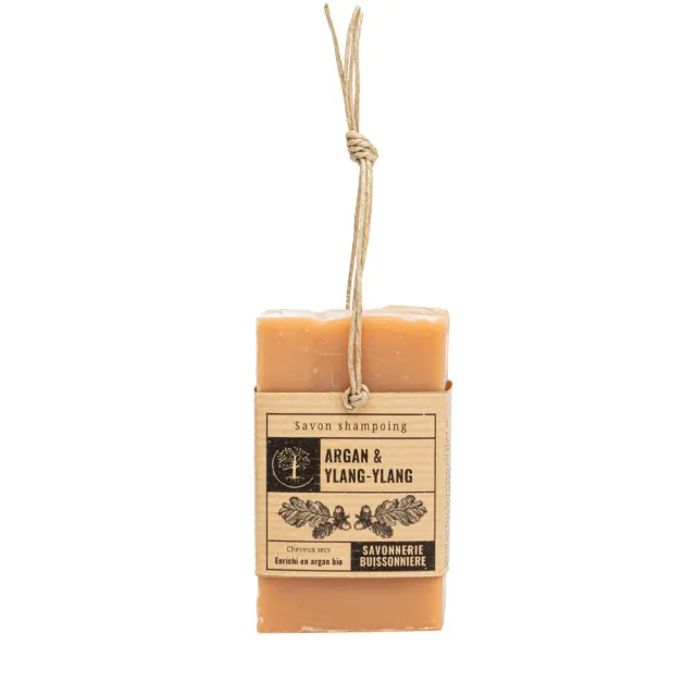 Savonnerie Buissonnière Argan Ylang shampoing solide bio 100g