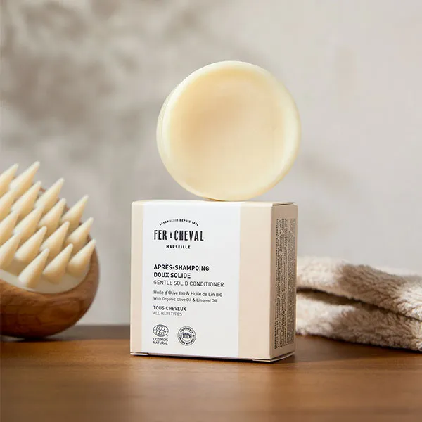 Savonnerie Fer à Cheval Après-shampoing solide 45g avoine