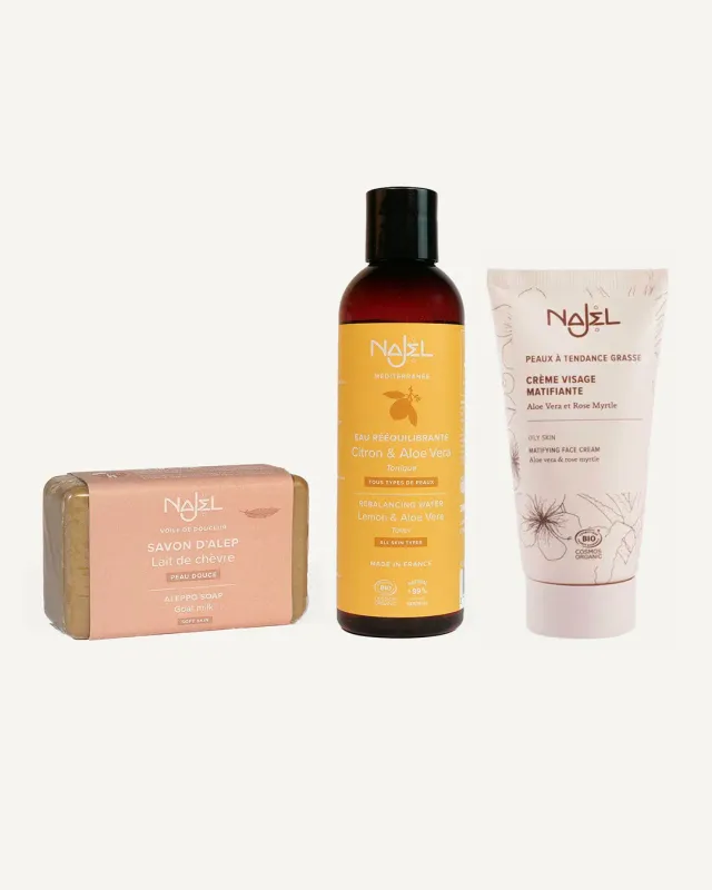 Laboratoire Najjar routine anti-imperfections peaux mixtes grasses