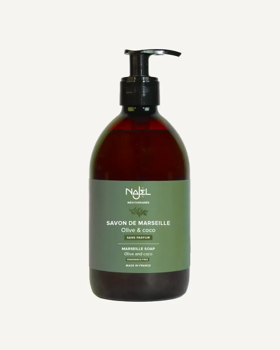 Najel savon liquide de Marseille 500ml sans parfum