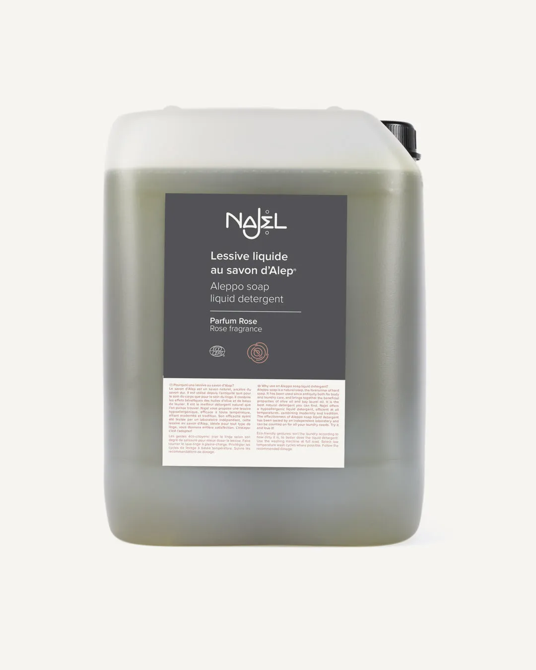 Laboratoire Najjar Lessive Savon d'Alep Rose 2L linge parfumé