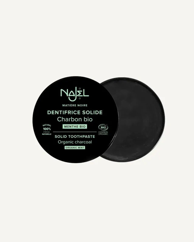 Najel dentifrice solide charbon bio menthe 33g