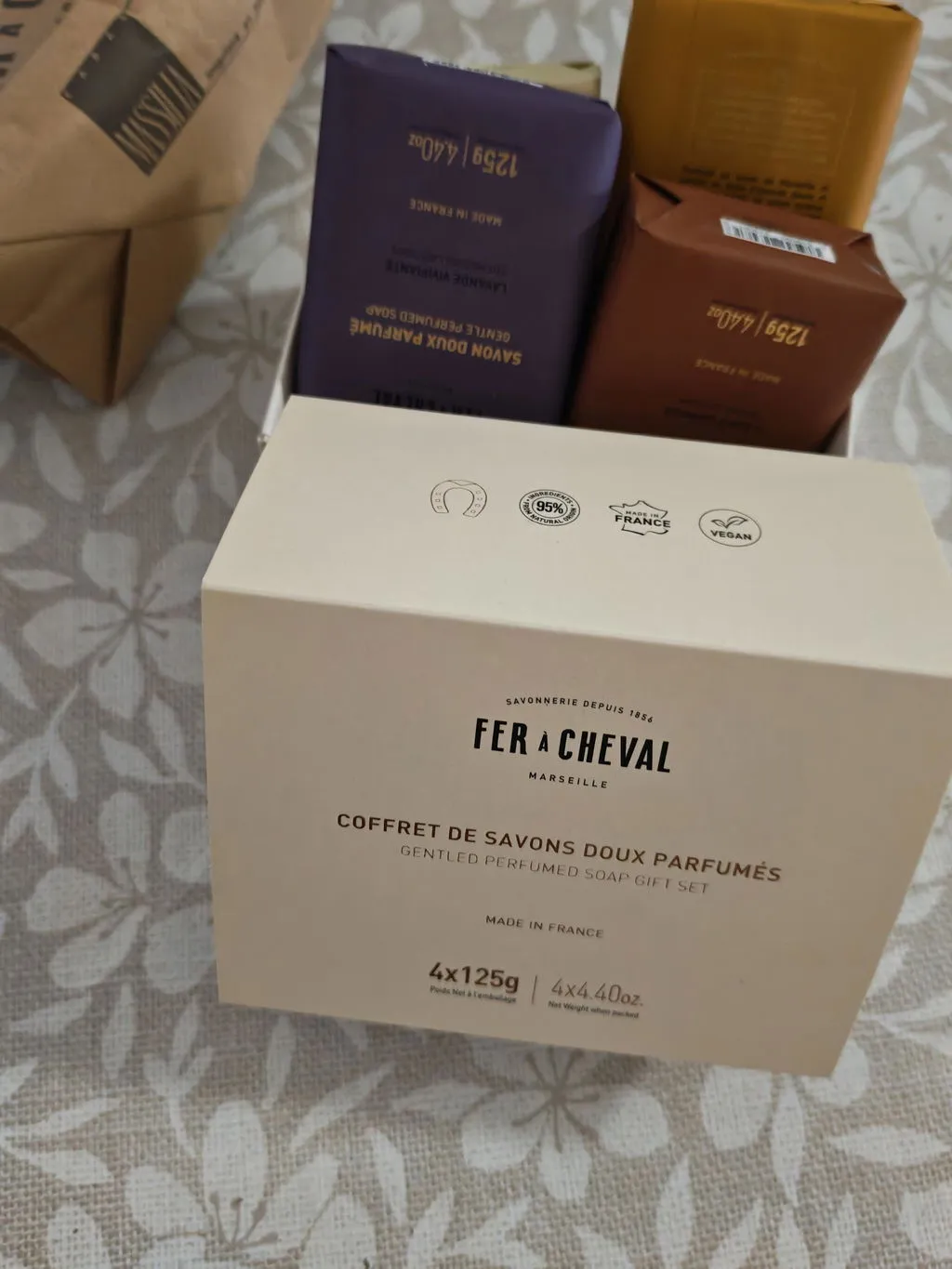 Savonnerie Fer à Cheval coffret savons 4x125g Provence