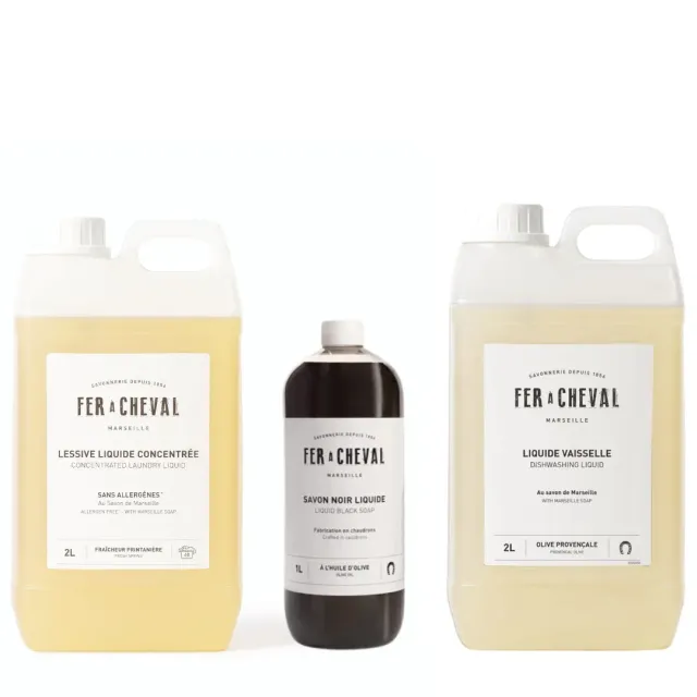 Savonnerie Fer à Cheval Trio Quotidien XL savons entretien maison