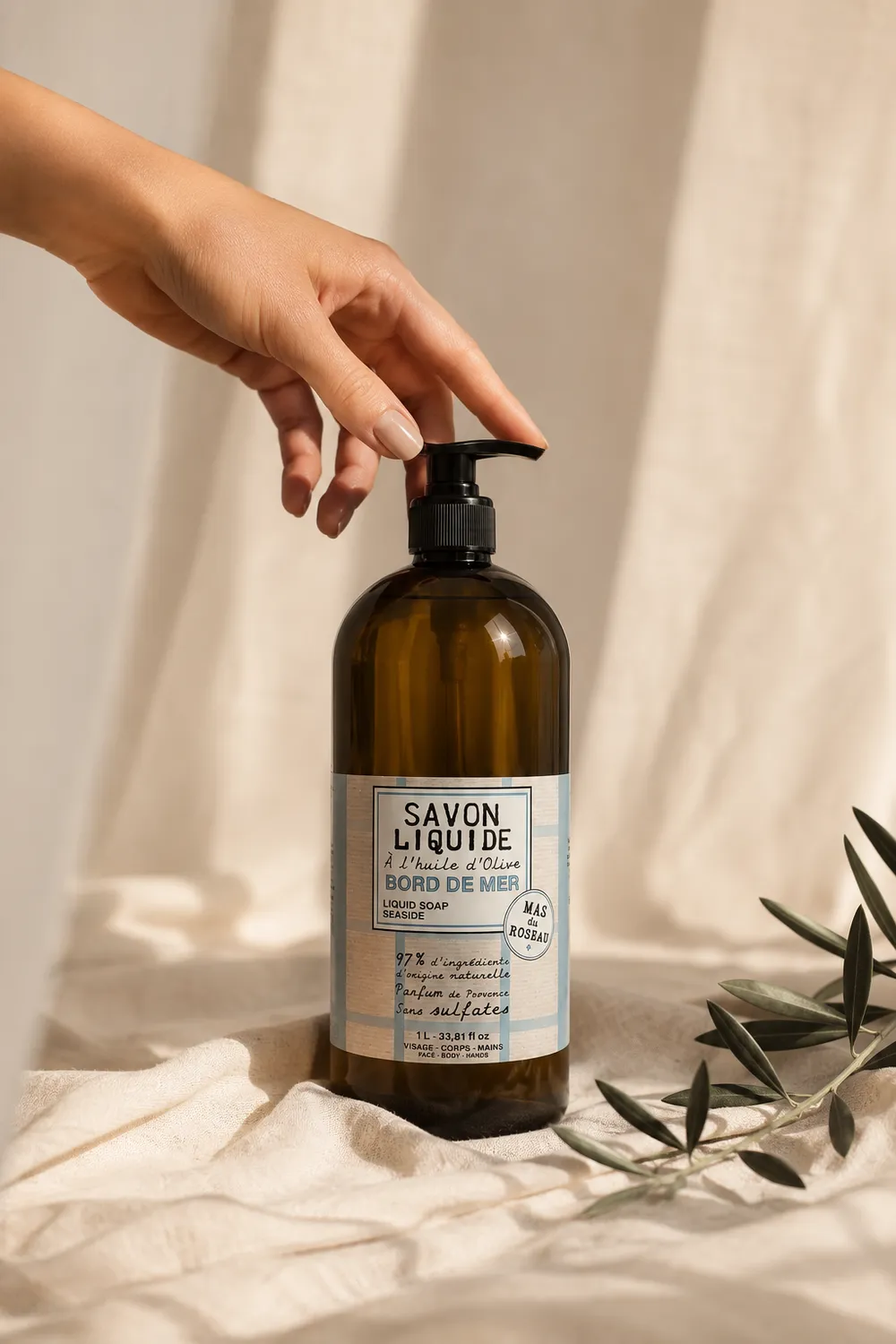 Mas du Roseau Philosophie Bord de Mer savon liquide marin