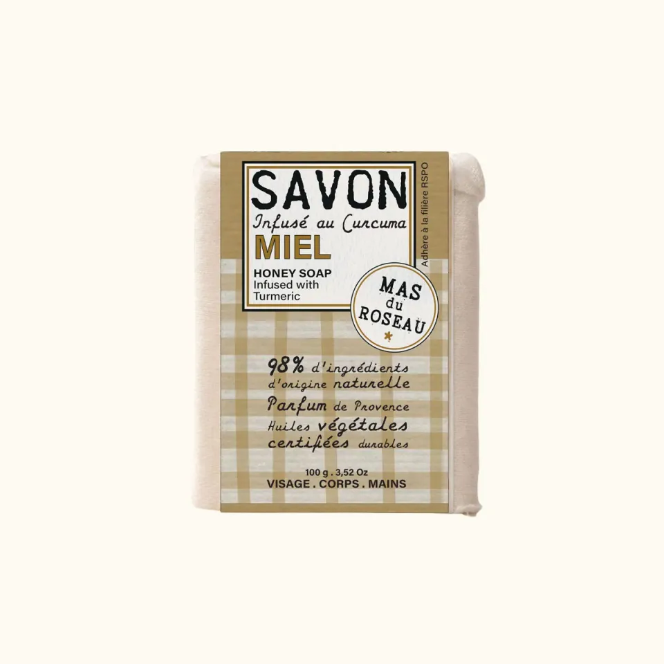Mas du Roseau Philosophie savon solide miel mini format