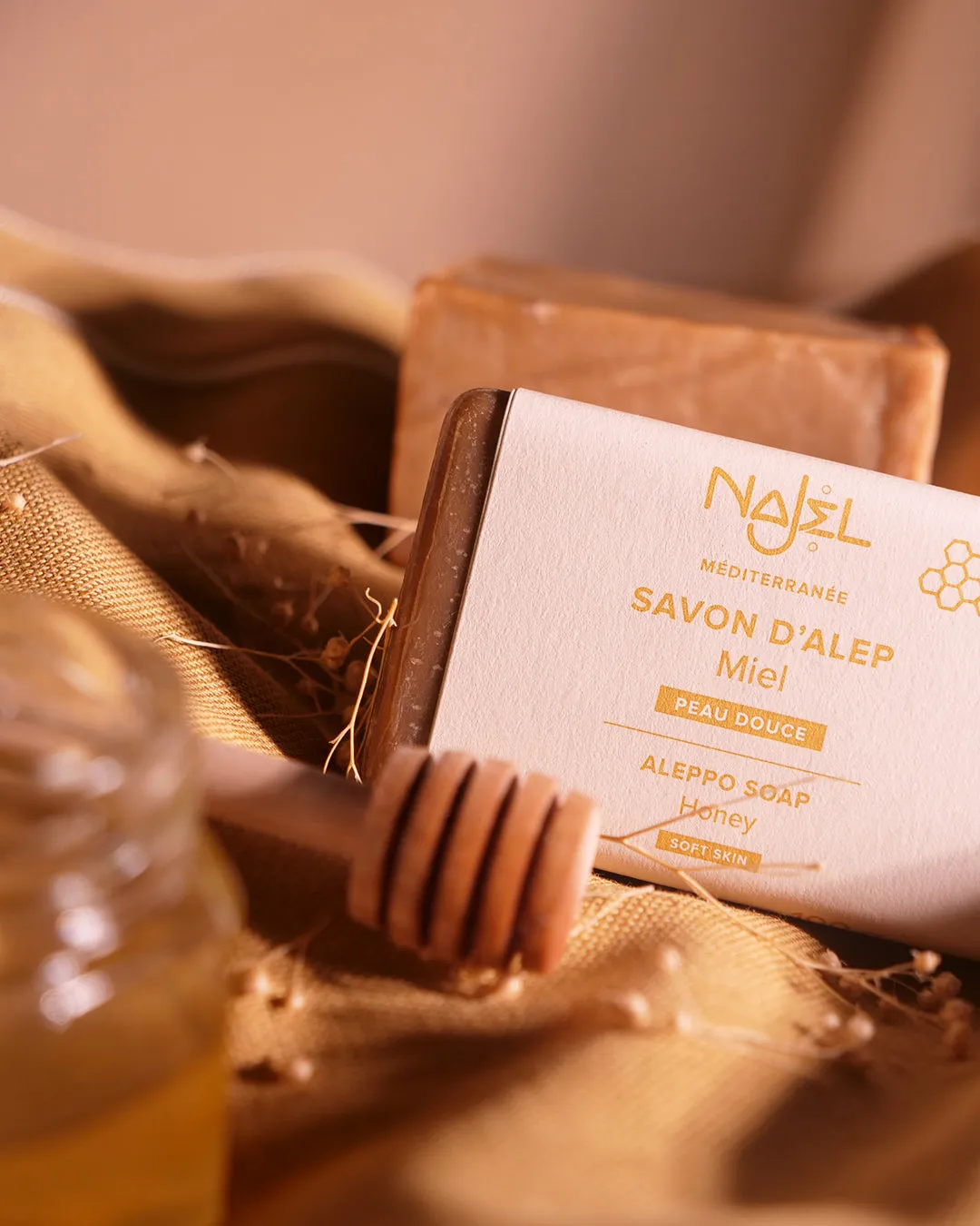 Najel savon d’Alep parfum miel 100g