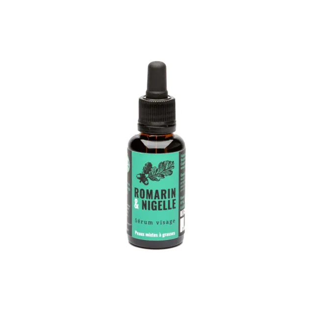 Savonnerie Buissonnière Romarin Nigelle sérum visage bio 30ml