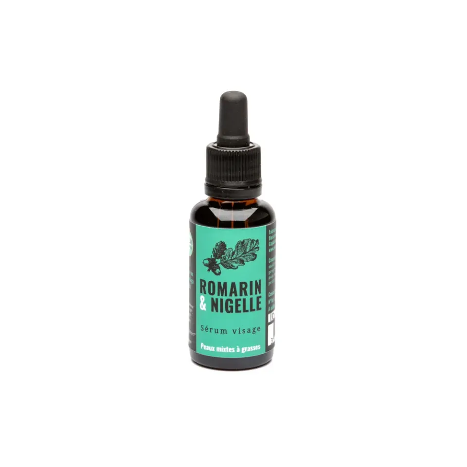Savonnerie Buissonnière Romarin Nigelle sérum visage bio 30ml