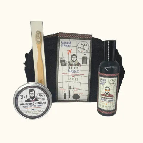 Mas du Roseau Just Men Kit Décollage trousse voyage 4 pièces