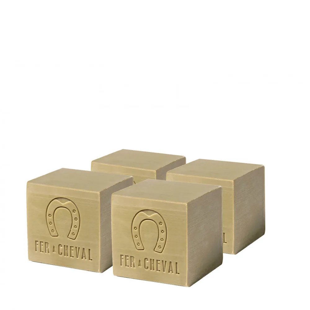 Fer à Cheval Authentique Pur Olive savon de Marseille 4x300g peaux sensibles