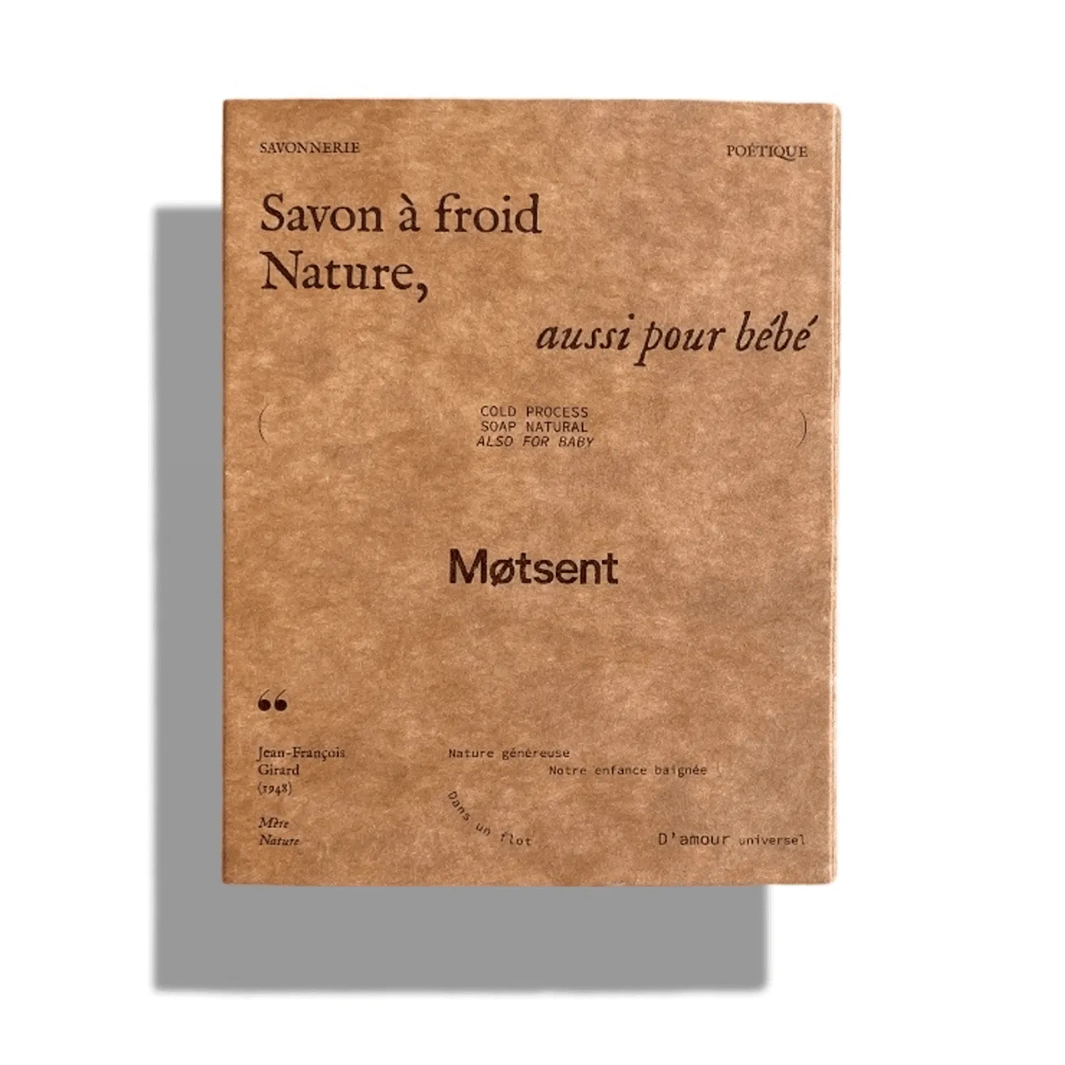 MOTSENT Nature savon solide visage bébé sans parfum