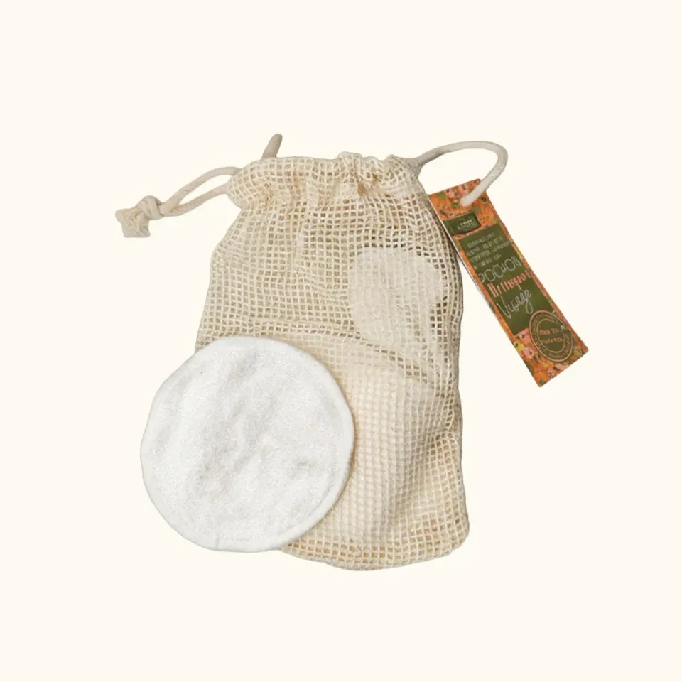 Mas du Roseau Infusions Lingettes démaquillantes coton bio x6