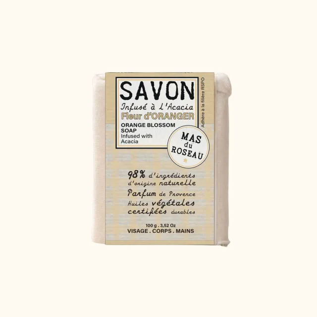 Mas du Roseau Philosophie Fleur d'Oranger savon solide mini 98% naturel
