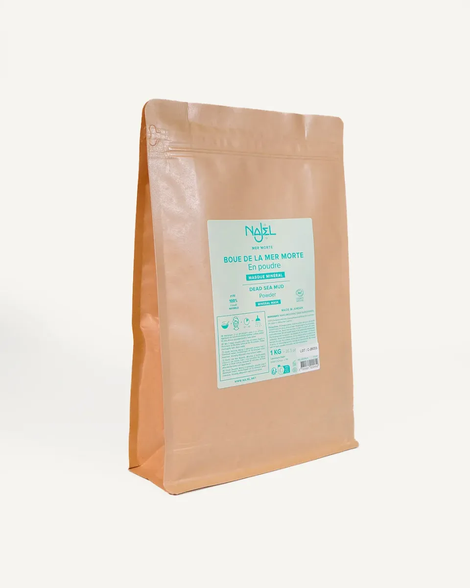 Laboratoire Najjar Boue de la mer Morte poudre masque 1kg sébum