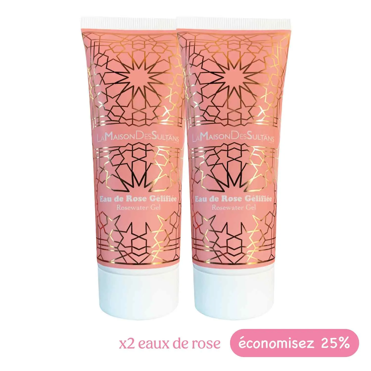 La Maison des Sultans Eau de Rose gel tonique visage rose Damas