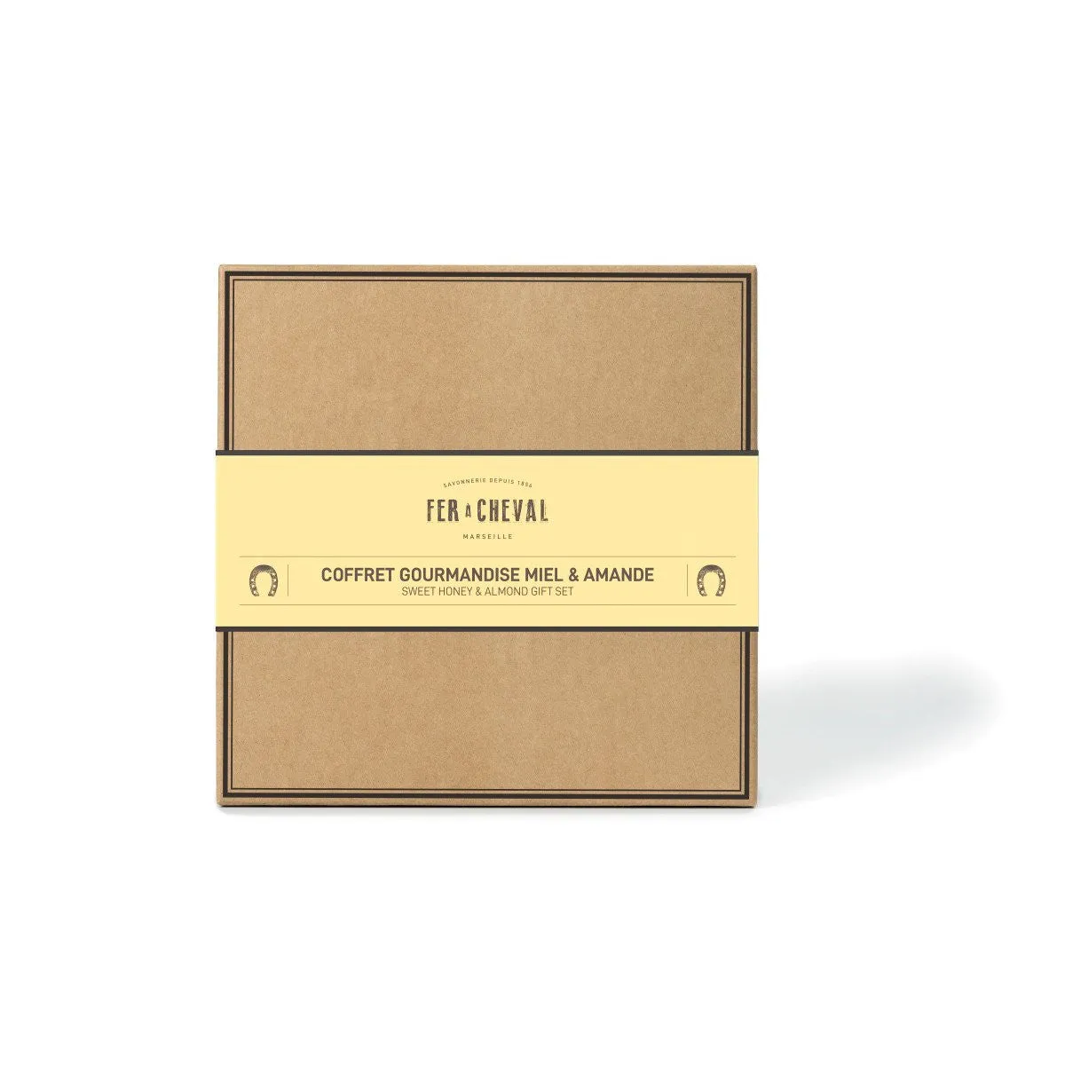 Savonnerie Fer à Cheval Gourmandise coffret savons miel amande 4 soins