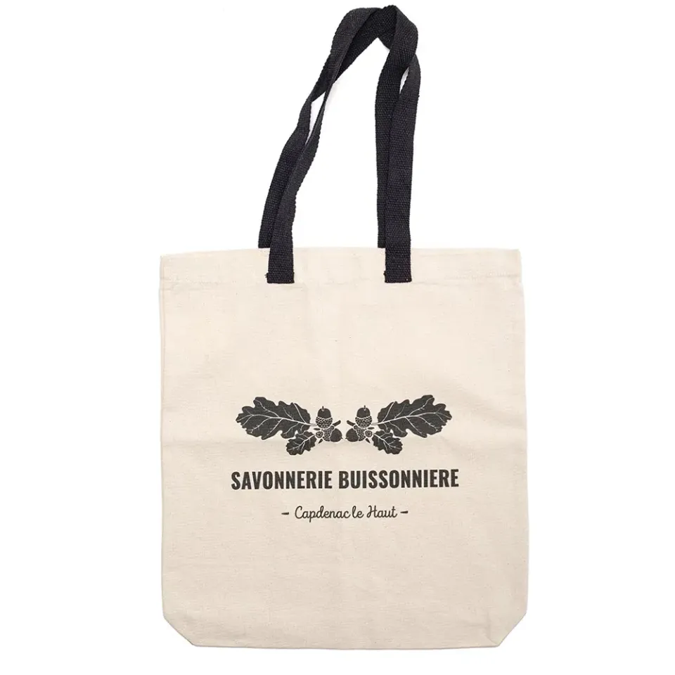 Savonnerie Buissonnière Tote bag coton 38x42cm soufflet 7cm