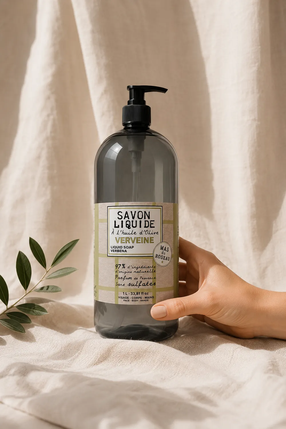 Mas du Roseau Philosophie Savon liquide Verveine frais