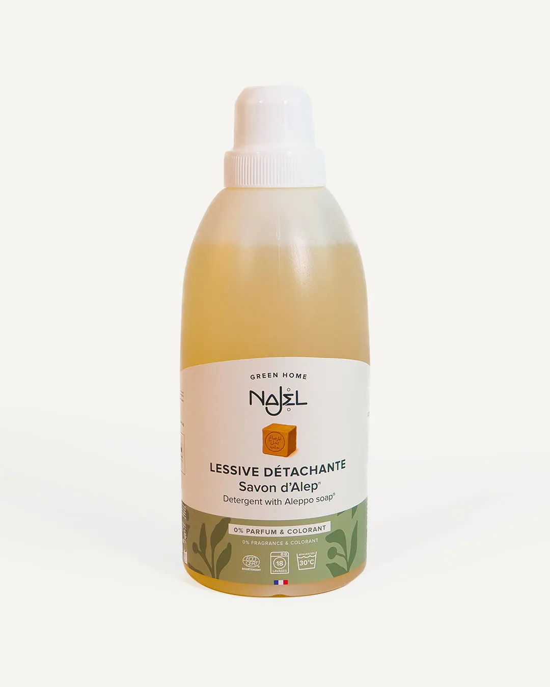 Najel lessive savon d’Alep sans parfum 2L Ecocert