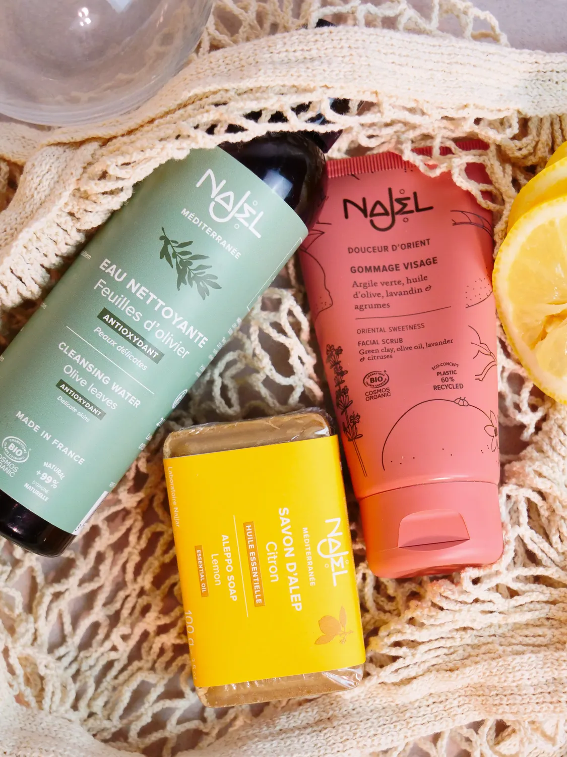 Najel Routine Anti-Pollution coffret visage 3 soins purifiant