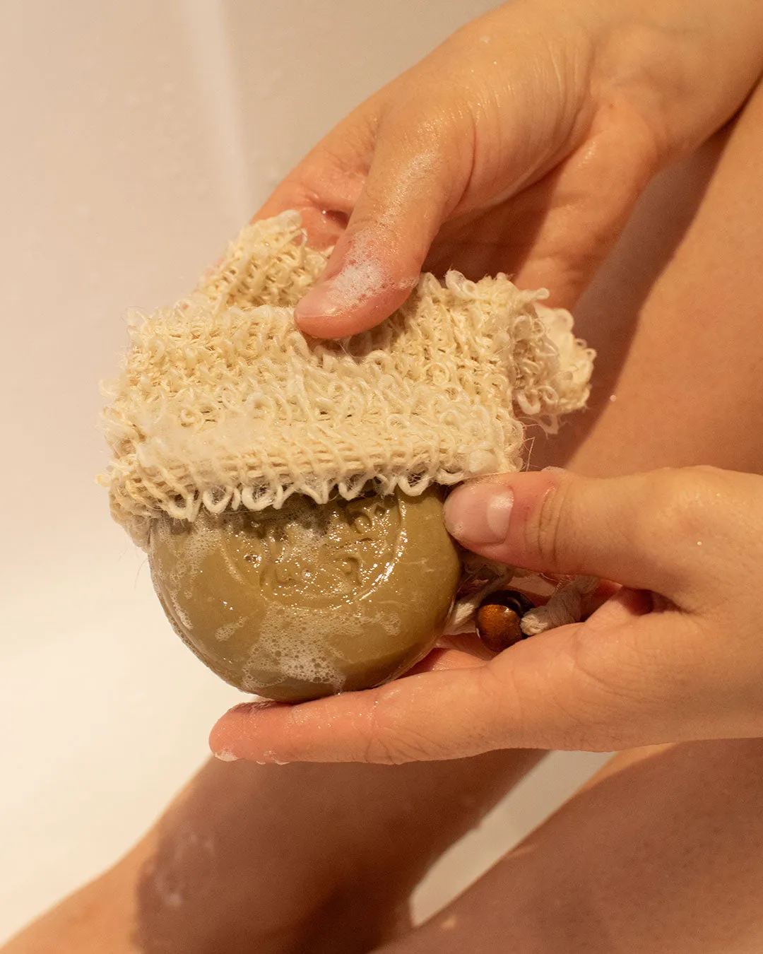 Laboratoire Najjar Sac à savon sisal et coton exfoliant