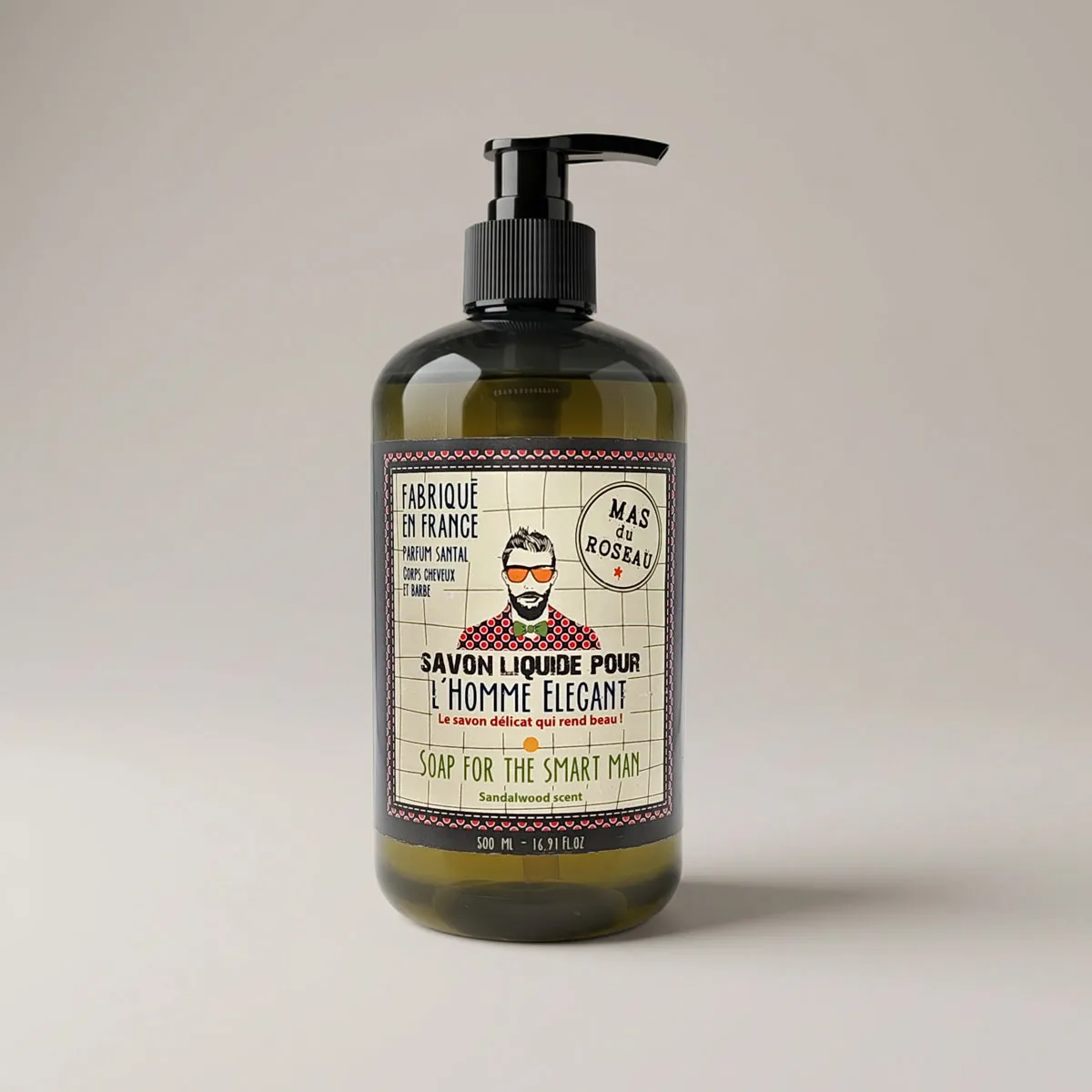 Mas du Roseau Just Men savon liquide Homme Élégant boisé