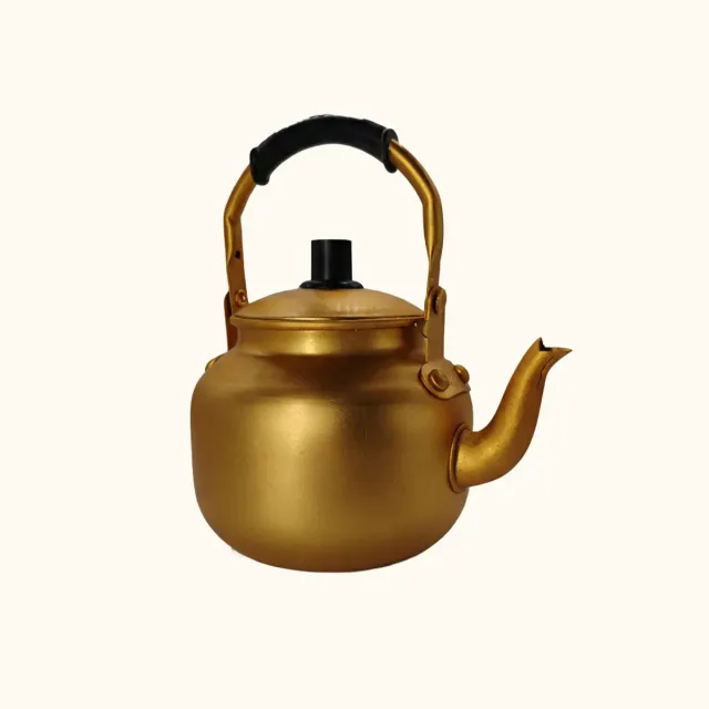 Mas du Roseau Infusions théière métal doré brossé 17 cm