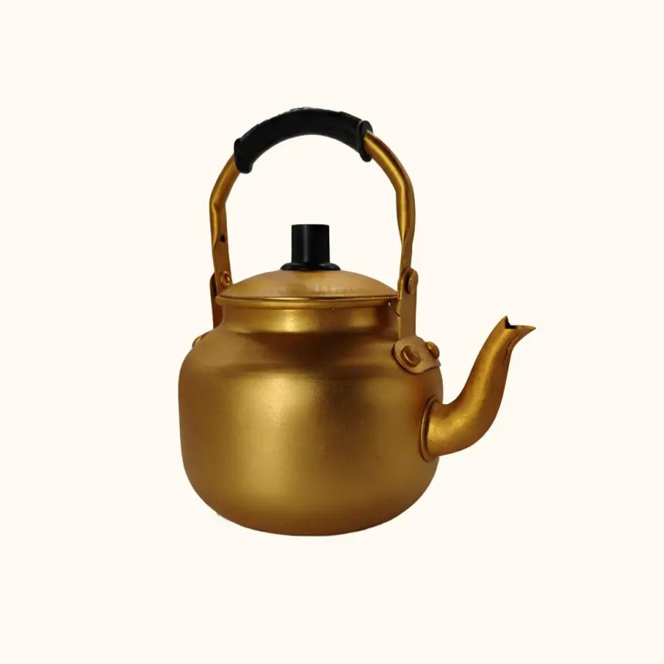 Mas du Roseau Infusions théière métal doré brossé 17 cm