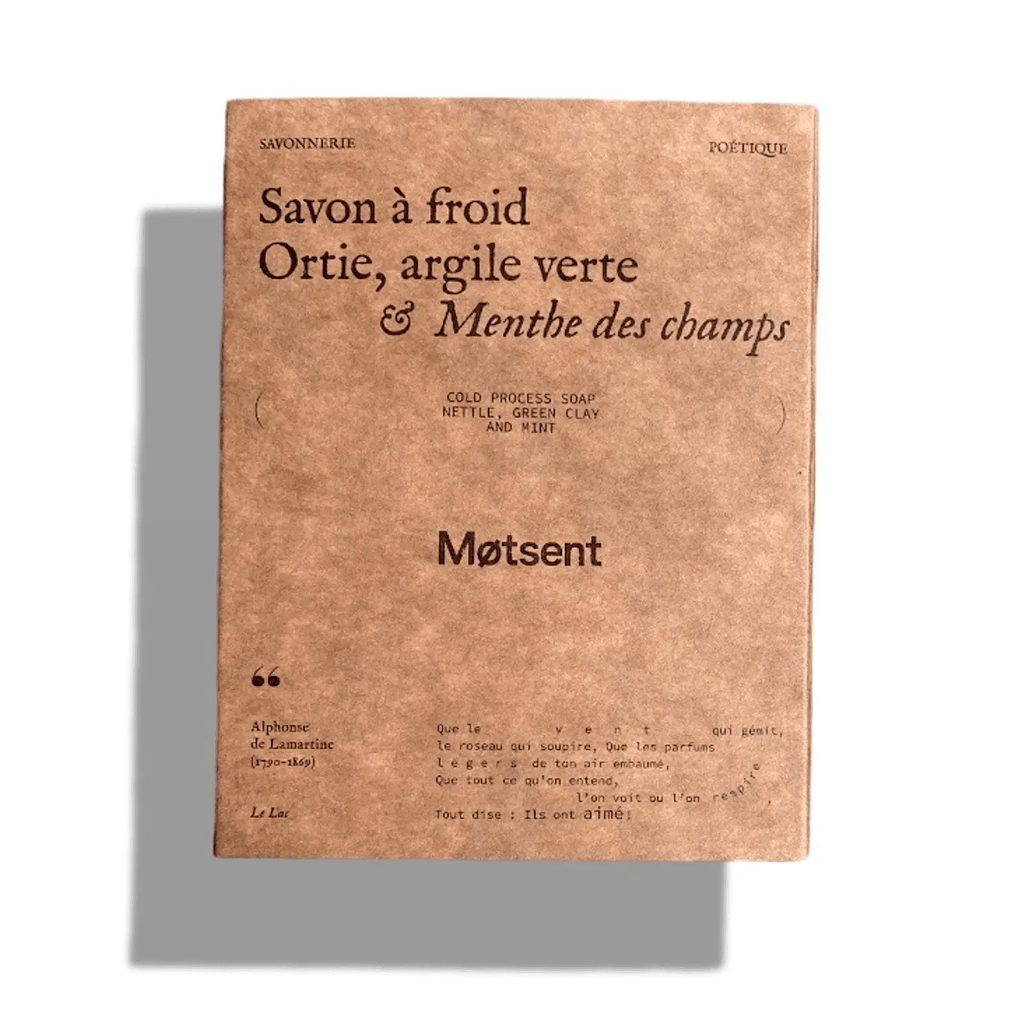MOTSENT Ortie Argile Verte savon solide peau grasse