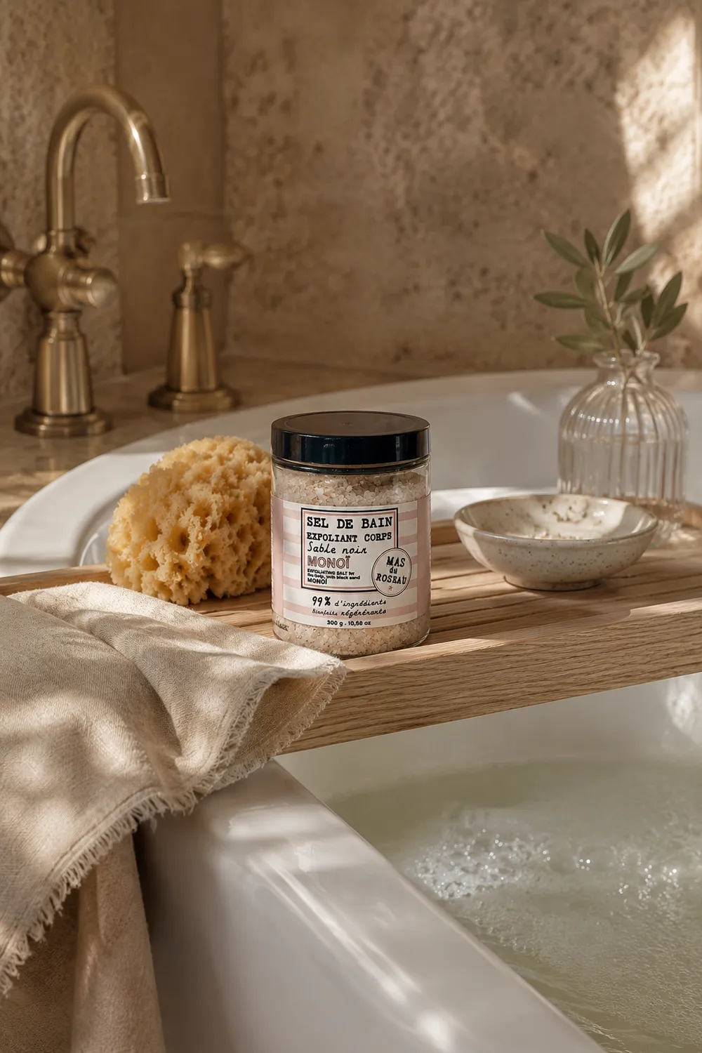 Mas du Roseau Philosophie Monoï sel de bain exfoliant