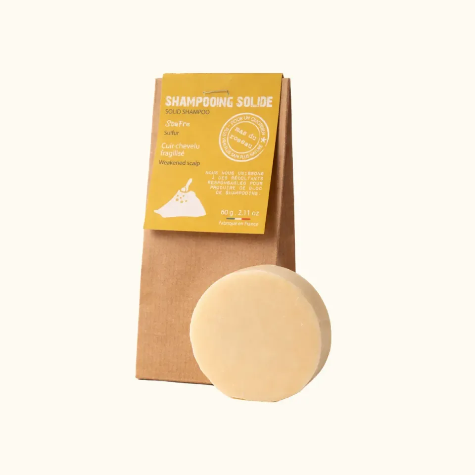 Mas du Roseau Collecte shampoing solide soufre pellicules