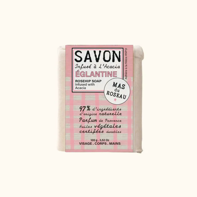 Mas du Roseau Philosophie Églantine savon solide floral