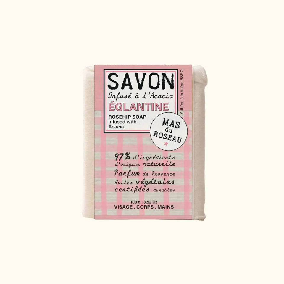 Mas du Roseau Philosophie Églantine savon solide floral