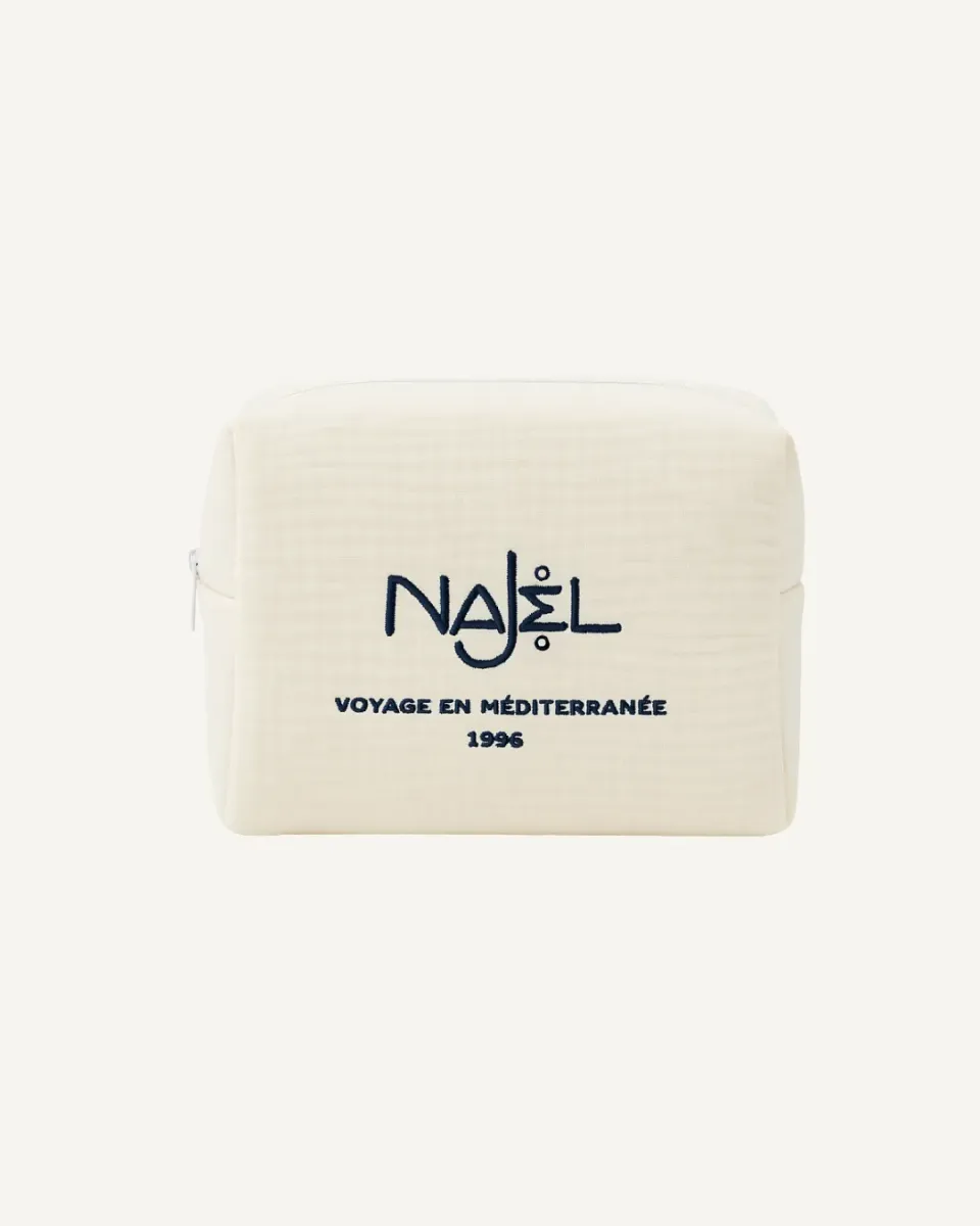Najel trousse de toilette coton voyage maquillage