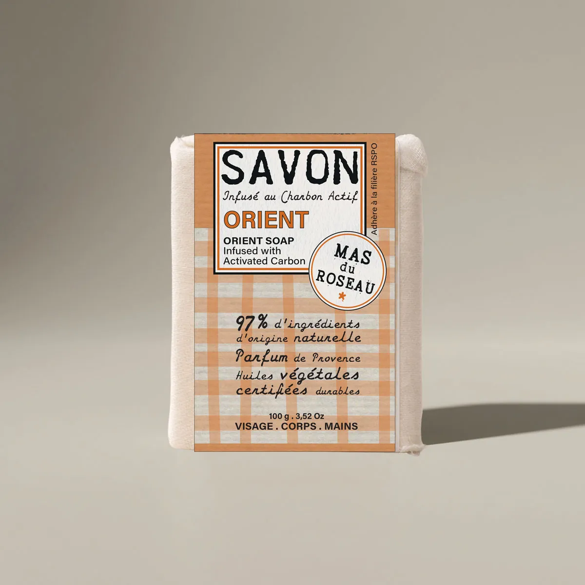Mas du Roseau Philosophie Orient savon solide épicé
