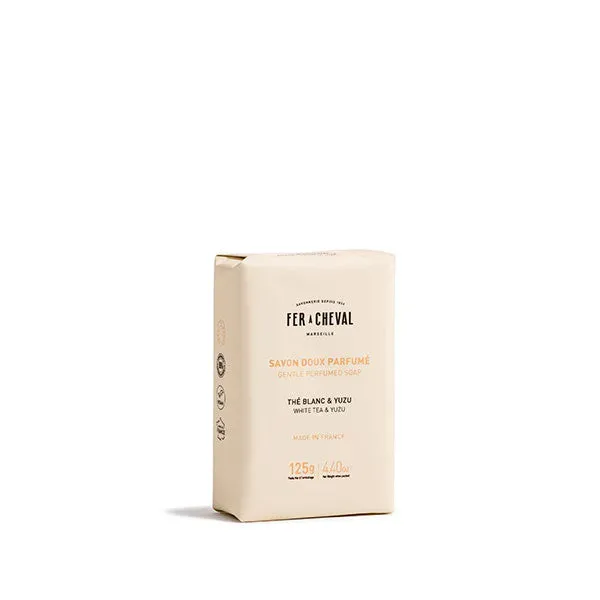 Fer à Cheval Savon Doux Thé Blanc Yuzu savon solide 125g surgras
